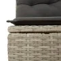 Gartensofa-Set, 10-teilig, mit Kissen, aus hellem grauen Kunststoff-Rattan. von , Modulare Sofas für den Außenbereich - Ref: ...