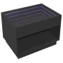 Mittelkonsole mit Infinity LED Schwarz 70x50x50 cm von , Couchtisch - Ref: Foro24-847659, Preis: 135,56 €, Rabatt: %