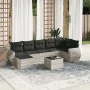 Garden sofa set 8 pieces and gray synthetic rattan cushions by , Modular outdoor sofas - Ref: Foro24-3221691, Price: 561,86 €...