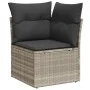 Garden sofa set 11 pieces and gray synthetic rattan cushions by , Garden sets - Ref: Foro24-3219512, Price: 763,13 €, Discoun...