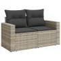 Garden sofa set 11 pieces and gray synthetic rattan cushions by , Garden sets - Ref: Foro24-3219512, Price: 763,13 €, Discoun...