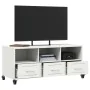 TV stand made of cold-rolled white steel 100.5x39x43.5 cm by , TV Furniture - Ref: Foro24-846697, Price: 113,76 €, Discount: %