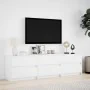 TV-Möbel mit LED-Beleuchtung aus weißem Ingenieurholz 180x34x50 cm von , TV-Möbel - Ref: Foro24-3307926, Preis: 189,98 €, Rab...