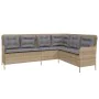 Garden sofa set 2 pieces and brown synthetic rattan cushions by , Garden sets - Ref: Foro24-3262085, Price: 558,50 €, Discoun...