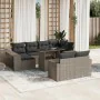 Garden sofa set 11 pieces and gray synthetic rattan cushions by , Garden sets - Ref: Foro24-3274585, Price: 754,50 €, Discoun...