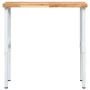 Rectangular solid wood workbench 100x60x(73-99.5) cm by , Work tables - Ref: Foro24-3309715, Price: 153,96 €, Discount: %