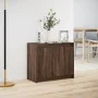 Sideboard with LED engineered wood brown oak 72x34x61 cm by , Sideboards - Ref: Foro24-852179, Price: 76,86 €, Discount: %