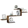 Smoked oak engineered wood wall shelf 104x15x49 cm by , Shelves and shelves - Ref: Foro24-853204, Price: 28,52 €, Discount: %