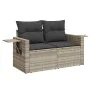 Garden sofa set 8 pcs. and cushions synthetic rattan gray by , Garden sets - Ref: Foro24-3268072, Price: 611,00 €, Discount: %