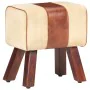 Bank, gym horse, genuine leather, wood, brown handle, 38 cm by , Dining and kitchen benches - Ref: Foro24-320787, Price: 75,7...