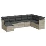 Gartensofa-Set, 8-teilig, mit grauen Kissen aus synthetischem Rattan von , Gartensets - Ref: Foro24-3249891, Preis: 594,94 €,...