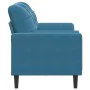 Zweiplätziges Sofa mit blauen Samtkissen, 140 cm. von , Sofas - Ref: Foro24-3278228, Preis: 258,03 €, Rabatt: %