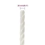 White 10 mm 100 m polypropylene work rope by , Ropes and metal cords - Ref: Foro24-153052, Price: 33,65 €, Discount: %