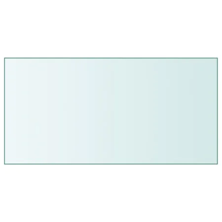 Tempered glass table surface, transparent, 50x100 cm by , Table tops - Ref: Foro24-345074, Price: 38,85 €, Discount: %