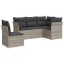 Garden sofa set and cushions 5 pieces light gray synthetic rattan by , Garden sets - Ref: Foro24-3217642, Price: 408,63 €, Di...