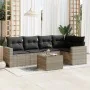 Garden sofa set 6 pieces and gray synthetic rattan cushions by , Modular outdoor sofas - Ref: Foro24-3251279, Price: 447,94 €...