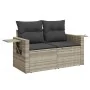 Gartensofagarnitur 4-teilig mit grauen Polstern aus synthetischem Rattan von , Gartensets - Ref: Foro24-3220111, Preis: 328,7...