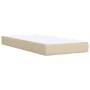 Box spring bed with cream-colored fabric mattress 90x190 cm by , Beds and slatted bases - Ref: Foro24-3285100, Price: 347,09 ...