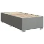 Box spring bed with light gray fabric mattress 90x200 cm by , Beds and slatted bases - Ref: Foro24-3285102, Price: 308,76 €, ...