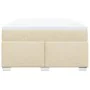 Cama box spring con colchón tela color crema 140x200 cm de , Camas y somieres - Ref: Foro24-3285142, Precio: 494,88 €, Descue...