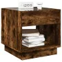 Bedside table with Infinity LED smoked oak 50x50x50 cm by , Nightstands - Ref: Foro24-3284088, Price: 103,04 €, Discount: %