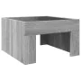 Coffee table with Infinity LED Sonoma gray 50x50x30 cm by , Coffee table - Ref: Foro24-847607, Price: 85,11 €, Discount: %