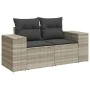 Gartensofa-Set, 7-teilig, mit Polstern, aus hellem grauem PE-Rattan. von , Gartensets - Ref: Foro24-3222991, Preis: 543,21 €,...