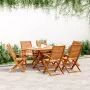 Reclining garden chairs 6 units solid acacia wood 57x66x95cm by , Garden chairs - Ref: Foro24-3214475, Price: 390,76 €, Disco...