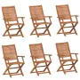 Reclining garden chairs 6 units solid acacia wood 57x66x95cm by , Garden chairs - Ref: Foro24-3214475, Price: 390,76 €, Disco...