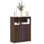 Sideboard mit LED-Beleuchtung, braunes Eichenholz, 77x34x100 cm. von , Sideboards - Ref: Foro24-852151, Preis: 95,34 €, Rabat...