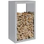 Galvanized steel firewood rack 60x40x100 cm by , Firewood bags and holders - Ref: Foro24-850994, Price: 93,93 €, Discount: %