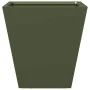 2 olive green steel planters 30x30x30 cm by , Pots and planters - Ref: Foro24-851045, Price: 63,59 €, Discount: %