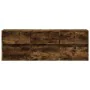 Wall-mounted TV unit with LED lights in smoked oak, 130x31x45 cm. by , TV Furniture - Ref: Foro24-852303, Price: 111,37 €, Di...