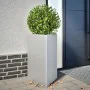 Triangular planters 2 units galvanized steel 50x43x75 cm by , Pots and planters - Ref: Foro24-851182, Price: 105,66 €, Discou...