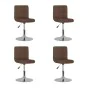 Swivel dining chairs, 4 units, brown fabric by , dining chairs - Ref: Foro24-3087451, Price: 197,73 €, Discount: %