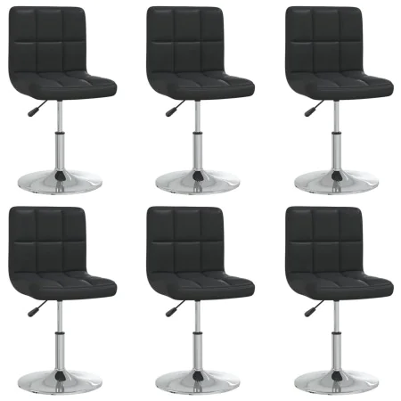 Dining chairs 6 units black synthetic leather by , dining chairs - Ref: Foro24-3087429, Price: 303,93 €, Discount: %