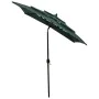 3-level umbrella with a green aluminum pole 2x2 m by vidaXL, Umbrellas - Ref: Foro24-313845, Price: 57,86 €, Discount: %