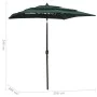 3-level umbrella with a green aluminum pole 2x2 m by vidaXL, Umbrellas - Ref: Foro24-313845, Price: 57,86 €, Discount: %