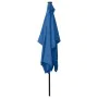 Umbrella with LED and azure blue steel pole 2x3 m by vidaXL, Umbrellas - Ref: Foro24-313793, Price: 67,02 €, Discount: %