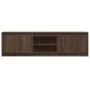 LED TV stand made of brown oak engineered wood, measuring 180x34x50 cm. by , TV Furniture - Ref: Foro24-3307918, Price: 152,5...