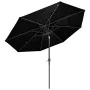 3-tier parasol with black aluminum pole 3 m by vidaXL, Umbrellas - Ref: Foro24-313874, Price: 65,65 €, Discount: %