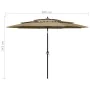 3-tier parasol with taupe gray aluminum pole 3 m by vidaXL, Umbrellas - Ref: Foro24-313871, Price: 96,35 €, Discount: %