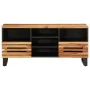 Solid acacia wood TV stand 100x34x46 cm by , CD and DVD storage - Ref: Foro24-377525, Price: 137,76 €, Discount: %