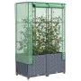 Raised bed with greenhouse cover in rattan look 80x40x138 cm by , Pots and planters - Ref: Foro24-4015828, Price: 66,17 €, Di...