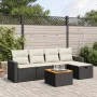 6-piece garden sofa set with black synthetic rattan cushions by , Garden sets - Ref: Foro24-3264829, Price: 353,59 €, Discoun...