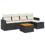 6-piece garden sofa set with black synthetic rattan cushions by , Garden sets - Ref: Foro24-3264829, Price: 353,59 €, Discoun...