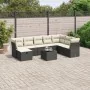 8-teiliges Gartensofa-Set mit schwarzen Polstern aus synthetischem Rattan. von , Gartensets - Ref: Foro24-3263282, Preis: 544...