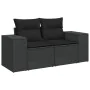 6-piece garden sofa set with black synthetic rattan cushions by , Garden sets - Ref: Foro24-3269145, Price: 473,70 €, Discoun...