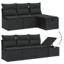 8-piece garden sofa set with black synthetic rattan cushions by , Garden sets - Ref: Foro24-3264511, Price: 539,06 €, Discoun...