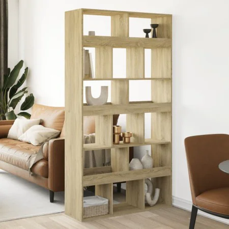 Room divider in Sonoma oak wood 100x33x187.5 cm by , Bookcases and shelves - Ref: Foro24-3309539, Price: 188,48 €, Discount: %